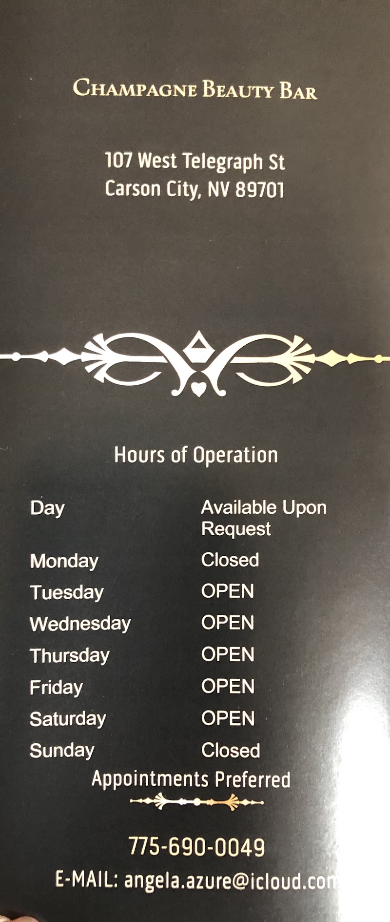 Champagne Beauty Bar, beauty salon in Carson City, NV, photo 1 of 1