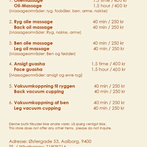 Aalborg Traditionel Kinesisk Medicinsk Massage, massage spa in Nørresundby, Denmark