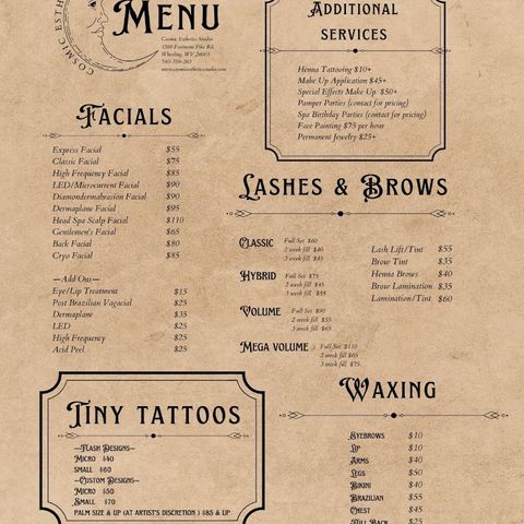 Cosmic Esthetics, spa in Wheeling, WV