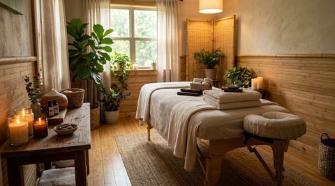 Illustration of Good Luck Spa, massage spa in Jeffersonville, IN