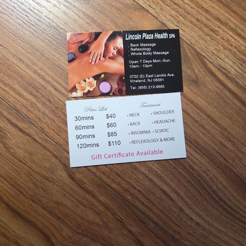 lincoln health spa, massage spa in Vineland, NJ