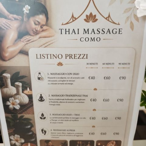 THAI MASSAGE COMO, massage spa in Como, Italy