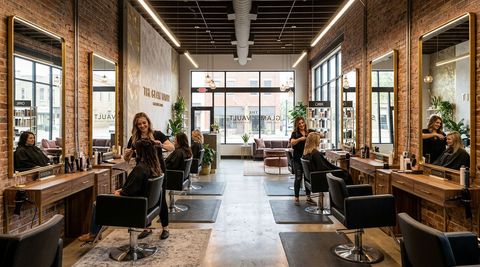 Illustration of The Glam Vault Salon Studios, hair salon in Corsicana, TX